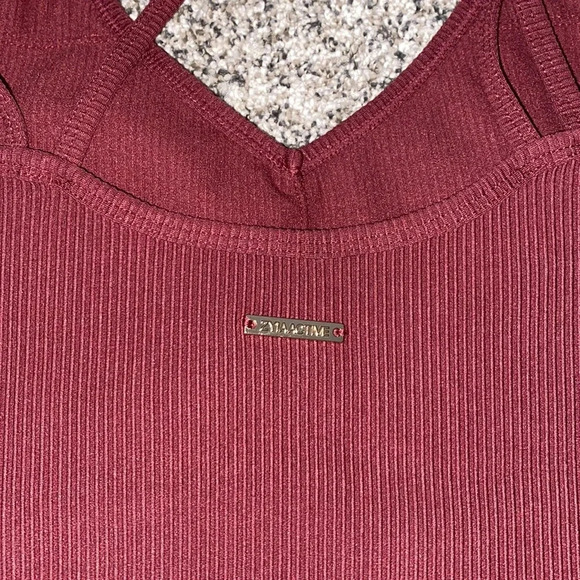 Zyia Active Claret Reve Jumpsuit in Red - Picture 4 of 7